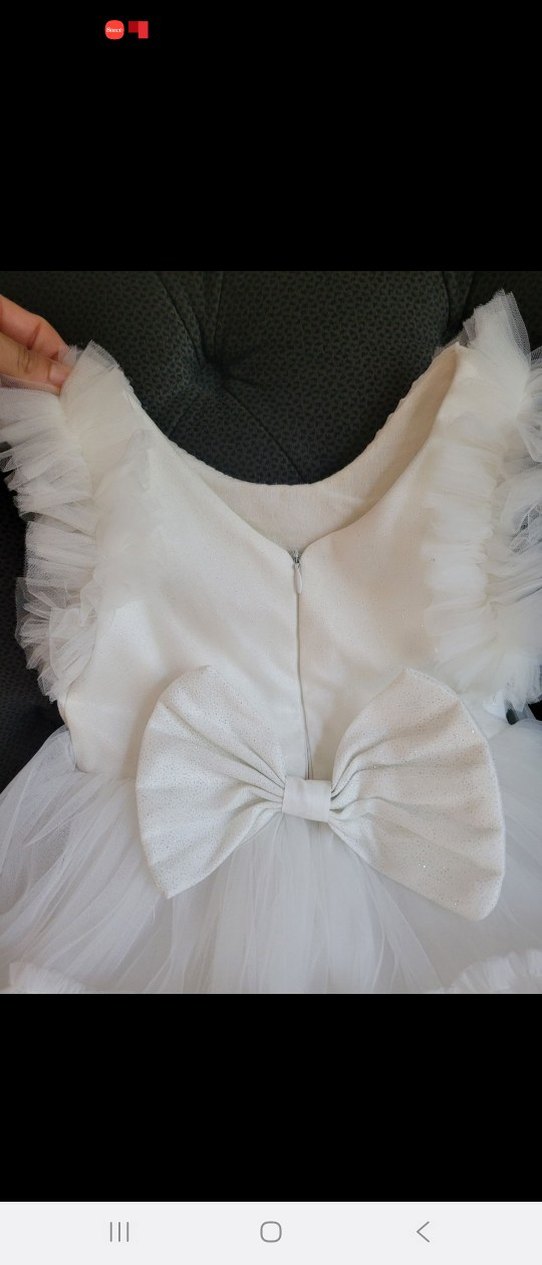 beyaz tullu elbise - Görsel 5