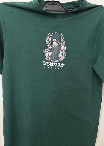 Gri Naruto Sasuke Aksiyon Figürü t shirt - Görsel 2