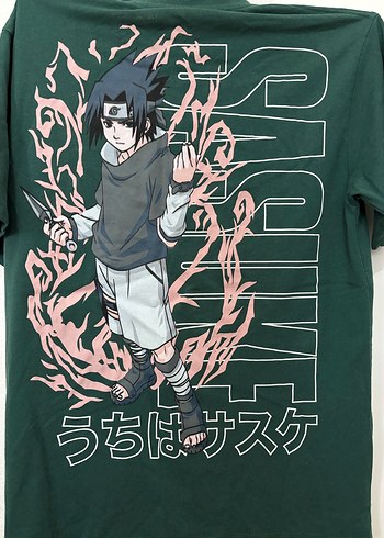 Gri Naruto Sasuke Aksiyon Figürü t shirt - Görsel 3