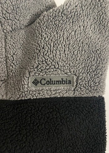 Columbia Erkek Kapüşonlu Gri Düğmeli Polar - Görsel 3