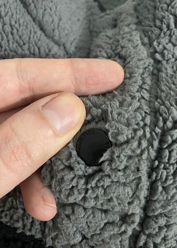 Columbia Erkek Kapüşonlu Gri Düğmeli Polar - Görsel 4