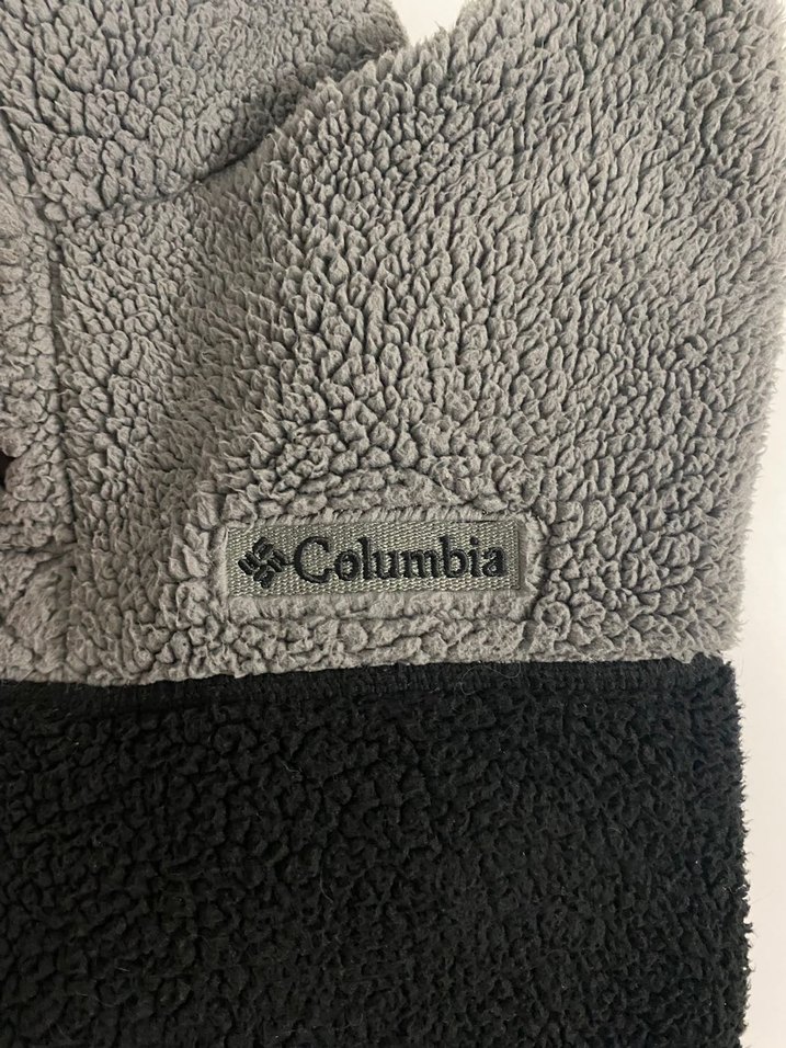 Columbia Erkek Kapüşonlu Gri Düğmeli Polar - Görsel 3