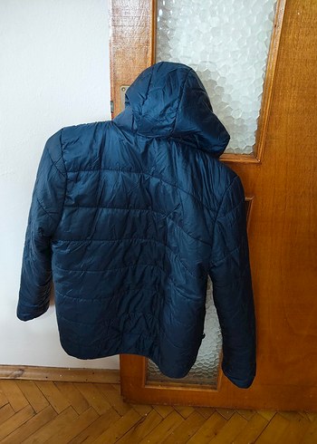 Erkek Çocuğu Koyu Mavi Fermuarlı Kış Montu - Görsel 2