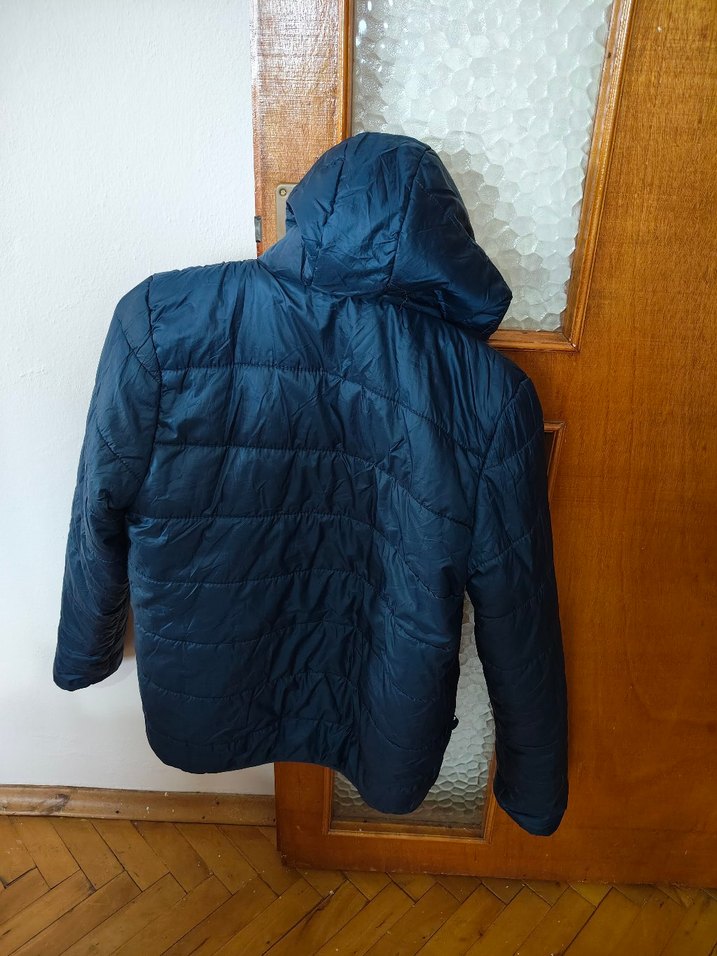 Erkek Çocuğu Koyu Mavi Fermuarlı Kış Montu - Görsel 2