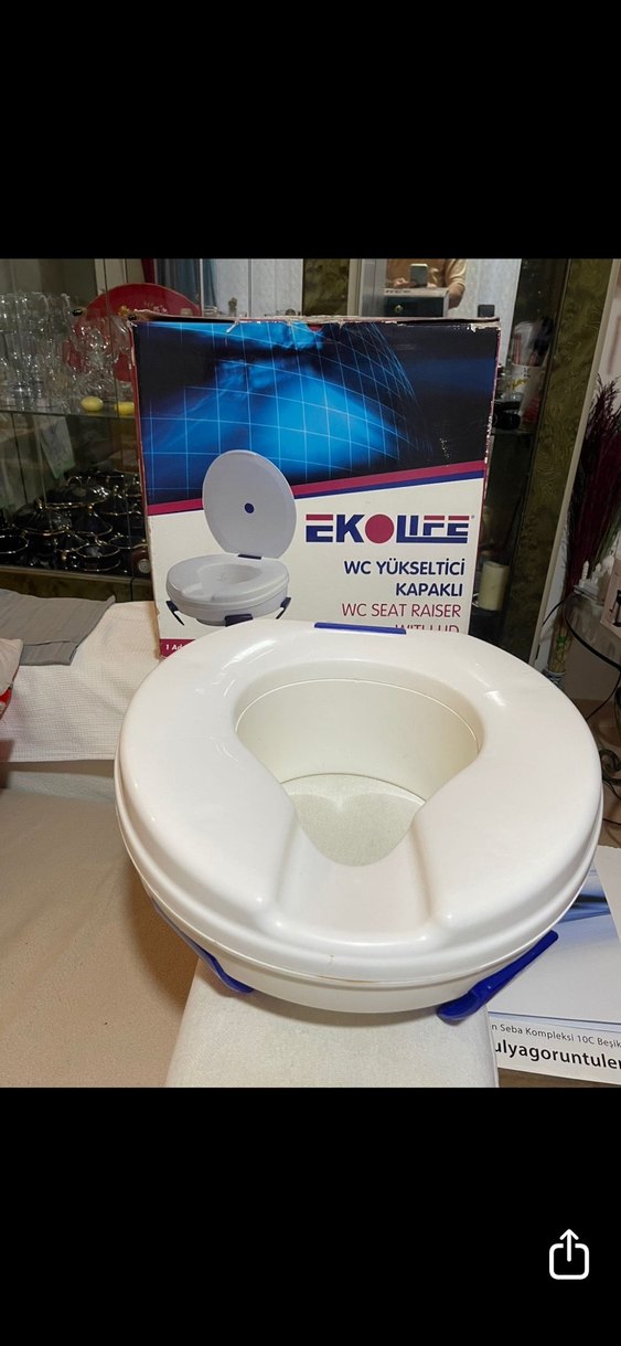 Kapaklı WC Yükseltici - Ekolife, DİZ VE KALÇA AMELİYAT SONRASI - Görsel 3