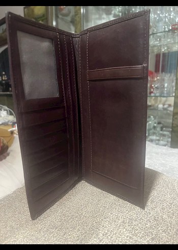 Gerçek DERİ Klasik  , KREDİ KARTI,ÇEK KARNESİ  KİMLİK ÇÜZDANI - Görsel 2