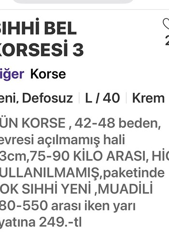 BEL KORSESİ ,YÜN SIHHİ YENİ PAKETİNDE - Görsel 5