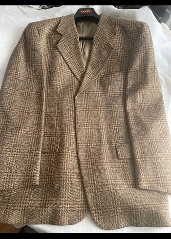 RAMSEY MARKA ,EMİLİO BUSKO ,Kahverengi Düğmeli Erkek Yün Ceket - Görsel 6