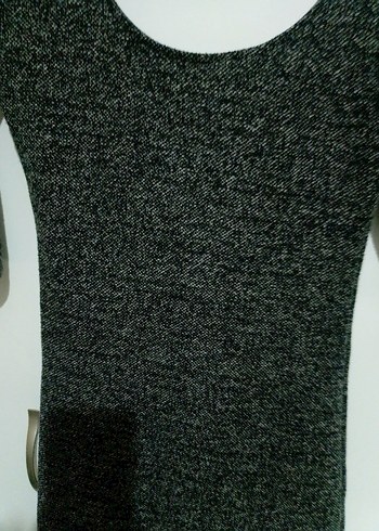 Gri Triko Midi Kadın Elbise - Görsel 2