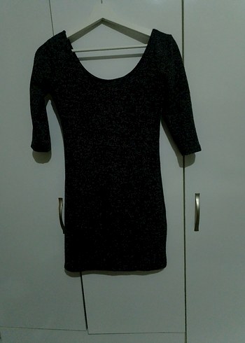 Gri Triko Midi Kadın Elbise - Görsel 4