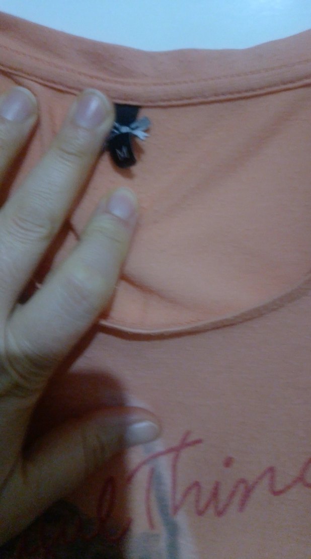 turuncu Baskılı  Kısa Kollu, Bol Kesim tişört - Görsel 3