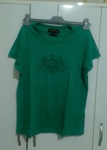 Pamuklu Yeşil Baskılı  Tişörtü - Görsel 4