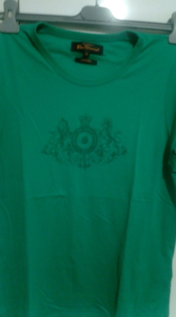 Pamuklu Yeşil Baskılı  Tişörtü - Görsel 2