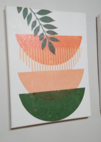 Renkli Soyut Geometrik Tablo - Görsel 3