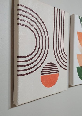 Renkli Soyut Geometrik Tablo - Görsel 2