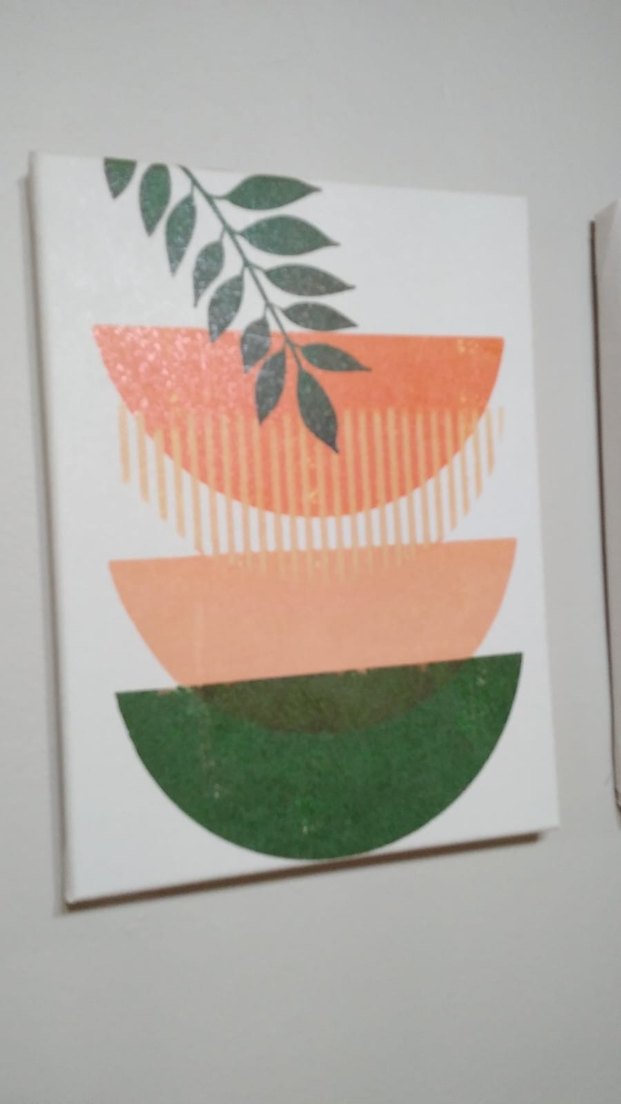 Renkli Soyut Geometrik Tablo - Görsel 3