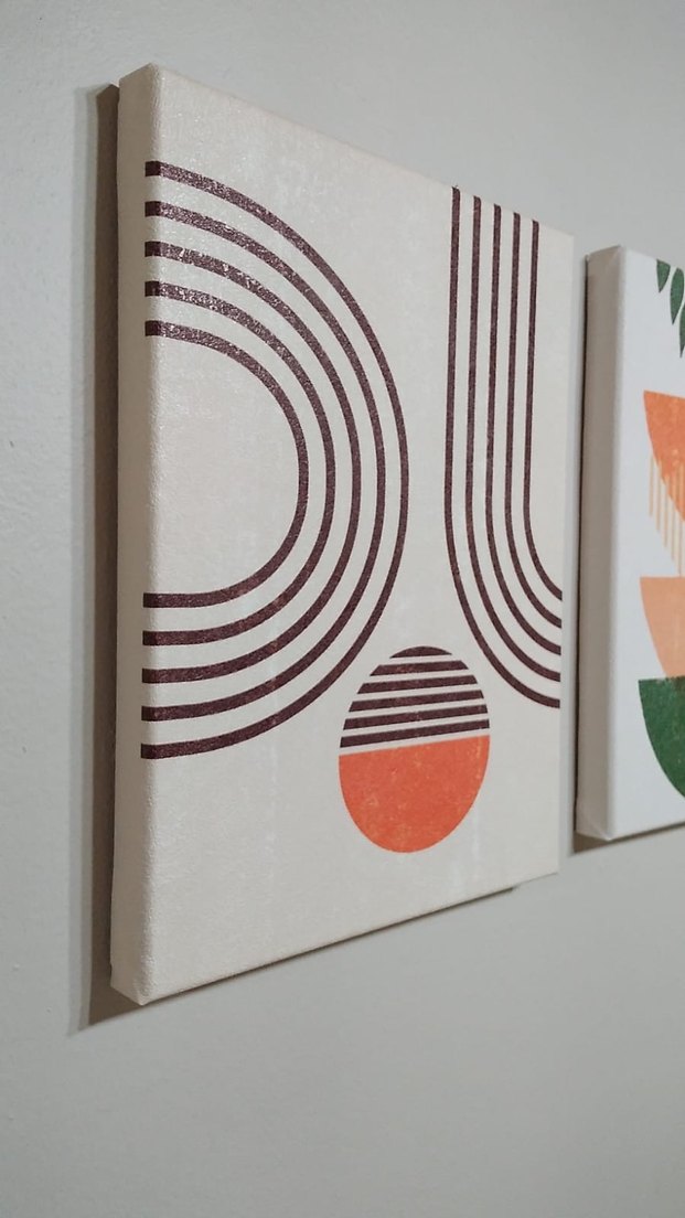 Renkli Soyut Geometrik Tablo - Görsel 2