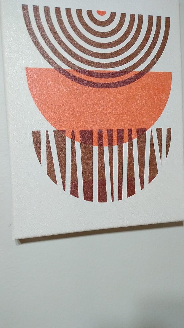 Renkli Soyut Geometrik Tablo - Görsel 4