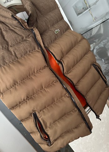 Lacoste Kahverengi Fermuarlı Erkek Yelek orjinal - Görsel 3