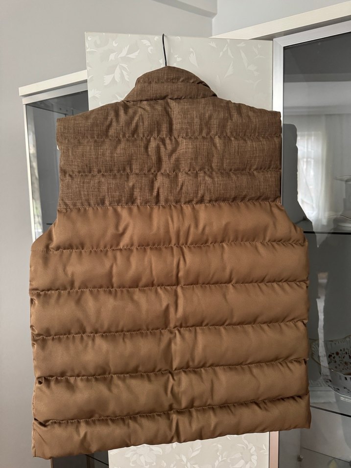 Lacoste Kahverengi Fermuarlı Erkek Yelek orjinal - Görsel 2