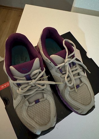 Orjinal new balance Mor Detaylı Gri Spor Ayakkabı - Görsel 2