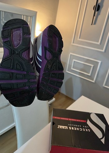 Orjinal new balance Mor Detaylı Gri Spor Ayakkabı - Görsel 4