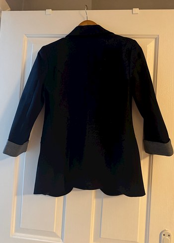 Düğmeli Siyah Kadın Blazer Ceket - Görsel 2