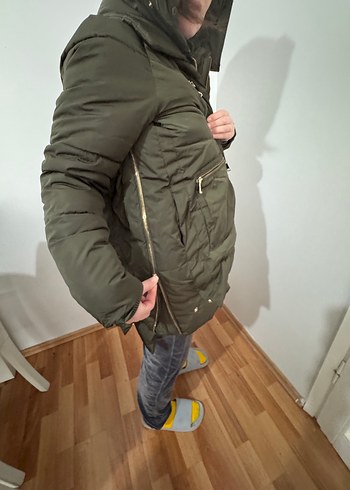 KadınFermuarlı Kış Mont - Görsel 6