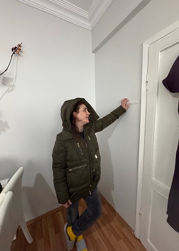 KadınFermuarlı Kış Mont - Görsel 3