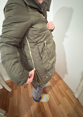 KadınFermuarlı Kış Mont - Görsel 5