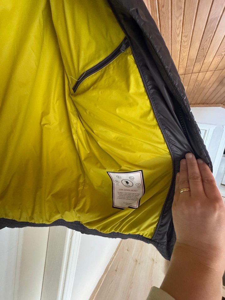 Gri usp Orjinal Erkek Mont - Görsel 3