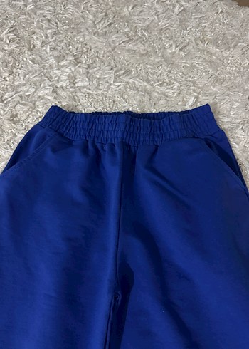 Mavi Salaş Rahat Kadın Pantolon eşofman - Görsel 3