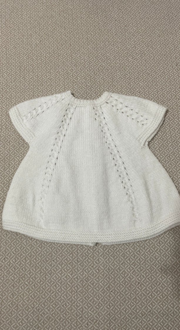 Kız Çocuk Bohem Örgü Kısa Kollu Hırka - Görsel 2