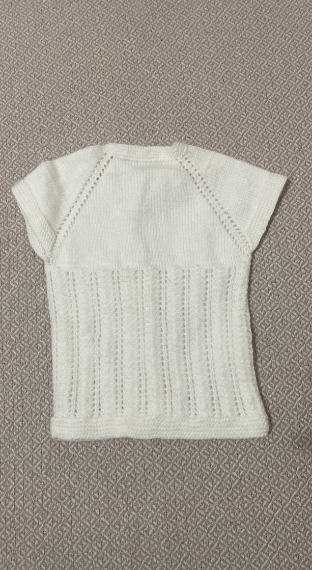 Kız Çocuk Kısa Kollu Örgü Hırka - Görsel 2