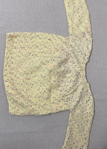 Düğmeli Çok Renkli Kız Triko Hırka - Görsel 2