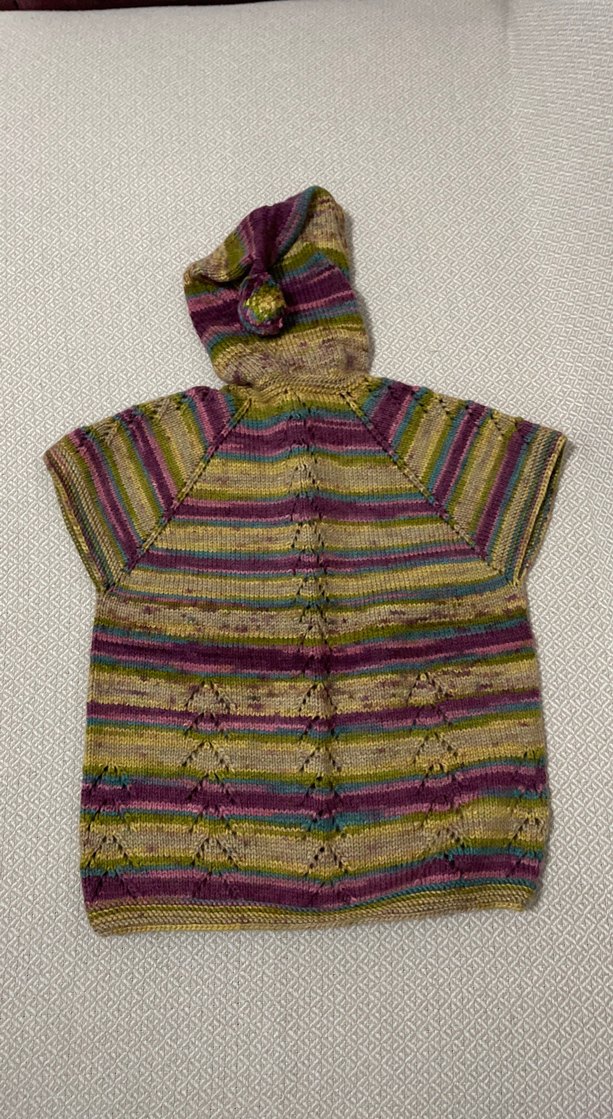 Kapşonlu kısa kollu kız yelek - Görsel 2