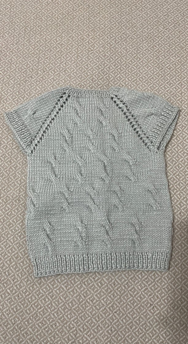 Kız,erkek Çocuk Gri Örgü Kolsuz Hırka - Görsel 2