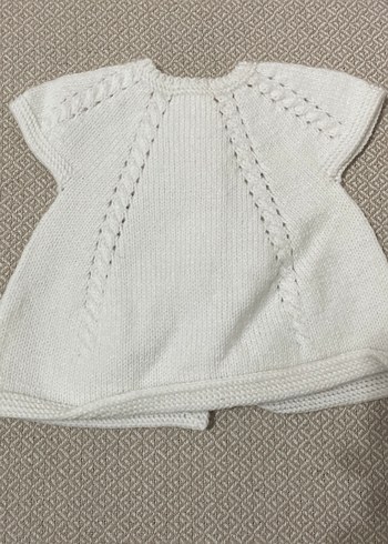 Kız Çocuk Vintage Örgü Kolsuz Hırka - Görsel 2