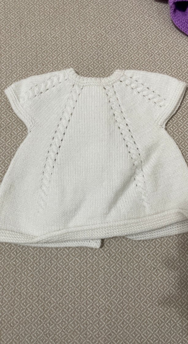 Kız Çocuk Vintage Örgü Kolsuz Hırka - Görsel 2