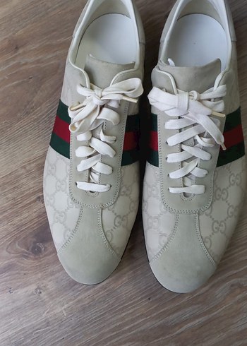 Beyaz Süet Erkek Spor Ayakkabı - Görsel 4