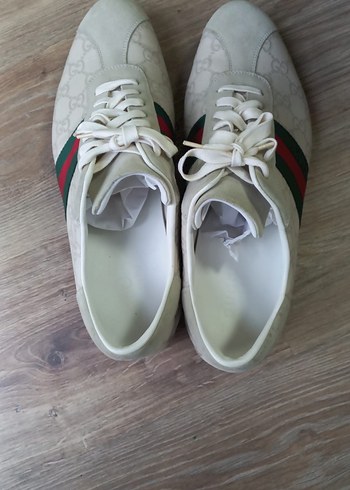 Beyaz Süet Erkek Spor Ayakkabı - Görsel 3