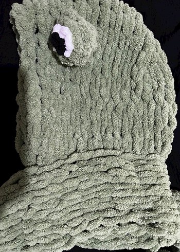 Gri Peluş Kurbağa Balaklava - Görsel 3