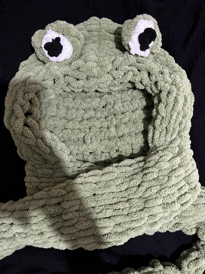 Gri Peluş Kurbağa Balaklava - Görsel 2