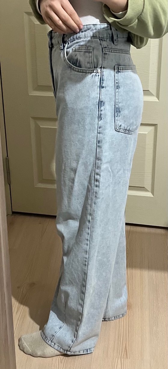 Bol Kesim Midi Denim Kadın Pantolon - Görsel 2