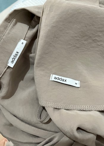 Bej Keten Uzun Elbise, askılı, Rahat Kesim,gömlekli - Görsel 7