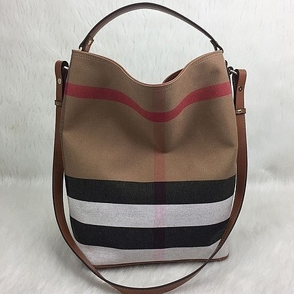 BURBERRY HOBO CANVAS TABA 