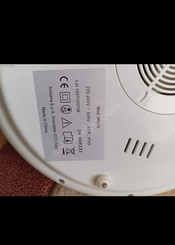 Chicco Beyaz Hava Temizleyici ve Nemlendirici - Görsel 9