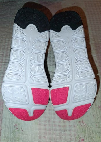 Dechatlon Newfeel Kız Çocuk Siyah-Pembe Spor Ayakkabı 35 Numara - Görsel 6