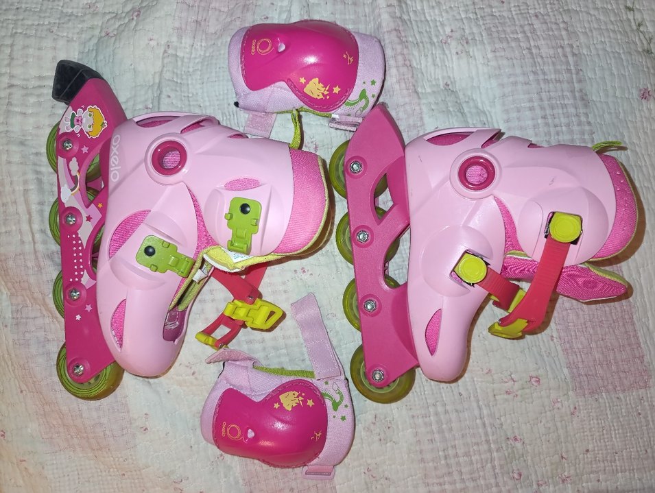 Oxelo Pembe Çocuk Patenleri 30-32 Numara - Görsel 4