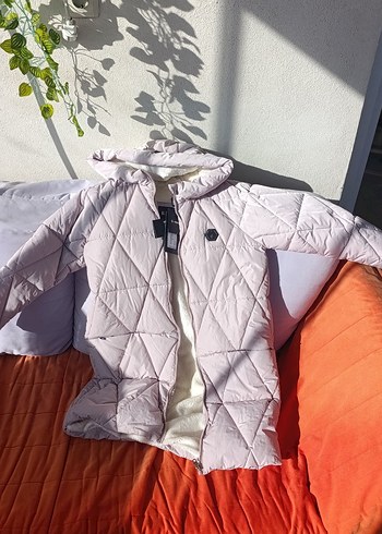 Lila Midi Kadın Kışlık Mont - Görsel 6